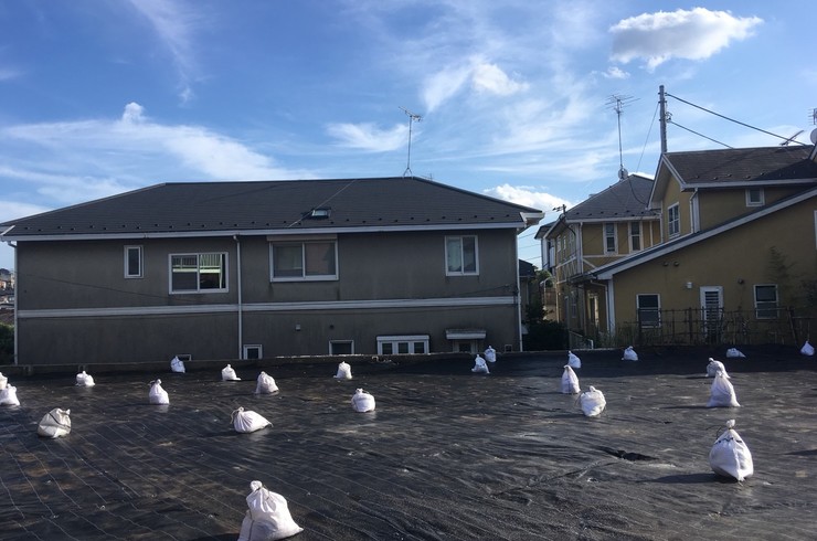 防草シート写真